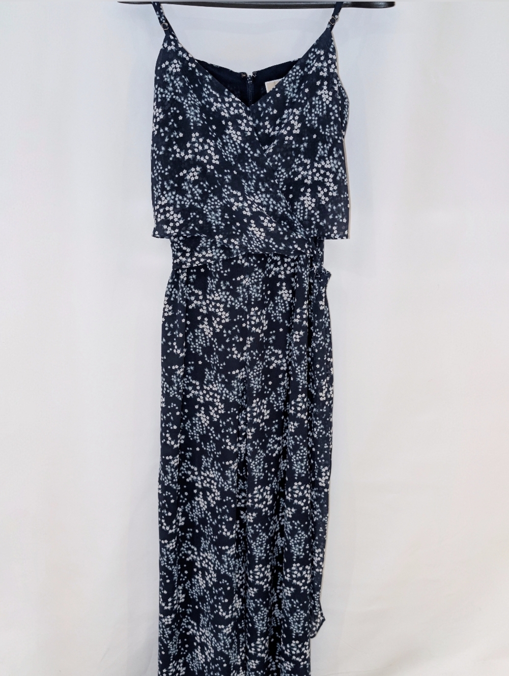 MICHAEL Michael Kors Navy and White Floral Jumpsuit